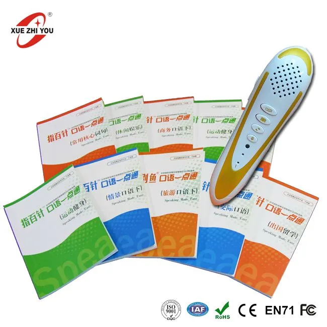 Funkčné nahrávanie MP3 Cestovanie pero na čítanie pre dospelých Vysoko kvalitné firemné zvukové pero